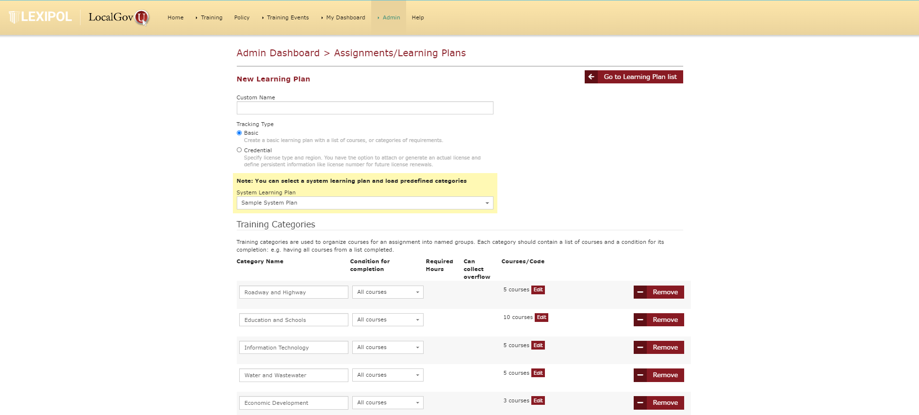 LGU Assign Courses (2)